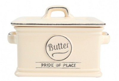 Pride of Place Butter Dish OLD CREAM (L135 x W97 x H100mm / 5.3 x 3.8 x 3.9")